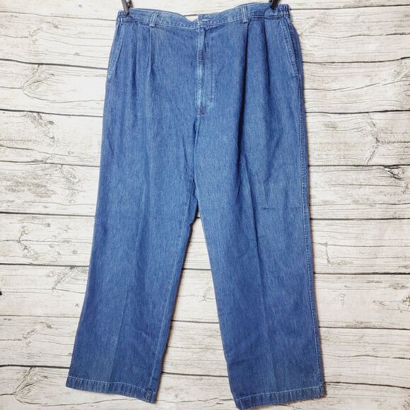 Haggar Generations Elastic Comfort Waistband Jeans Size 42X30 - Picture 1 of 6